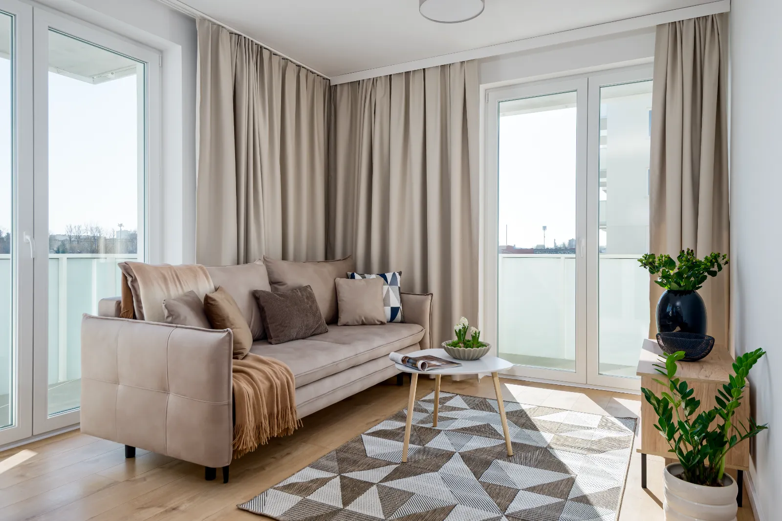 Wnętrze po home stagingu